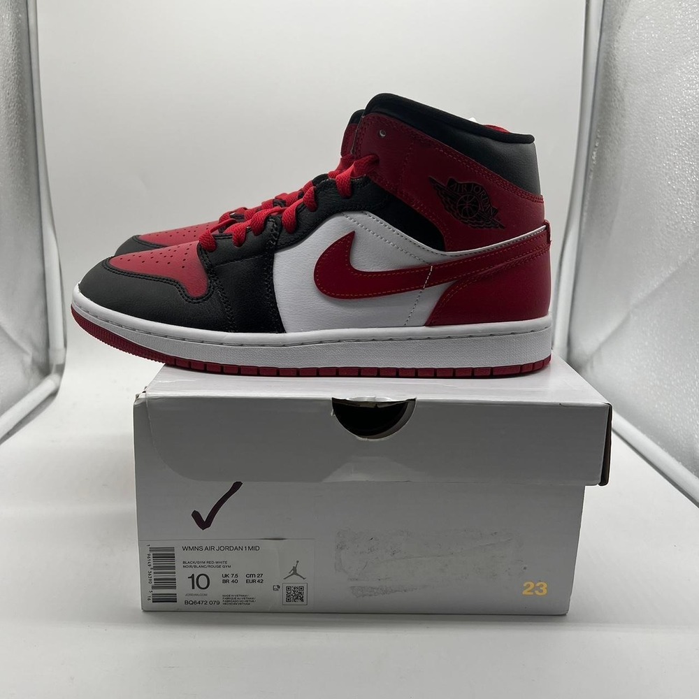 Jordan 1 Mid "alternative Bred Toe" size 10w